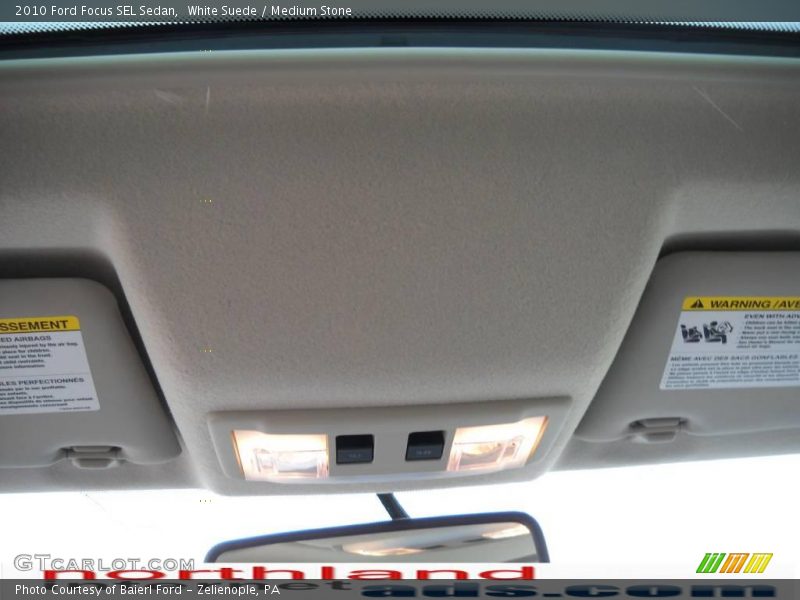 White Suede / Medium Stone 2010 Ford Focus SEL Sedan