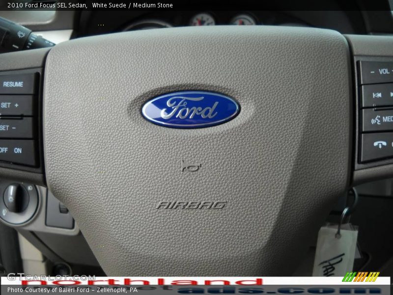 White Suede / Medium Stone 2010 Ford Focus SEL Sedan