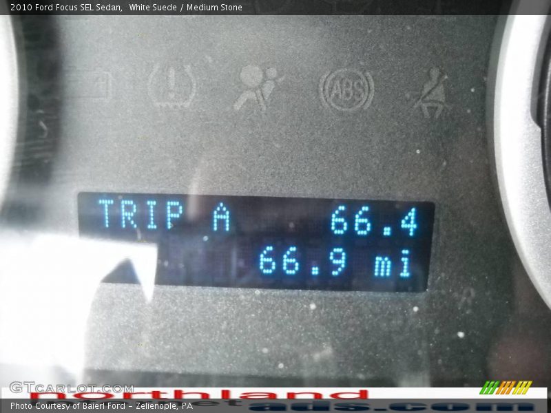 White Suede / Medium Stone 2010 Ford Focus SEL Sedan