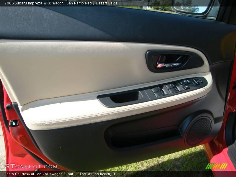 San Remo Red / Desert Beige 2006 Subaru Impreza WRX Wagon