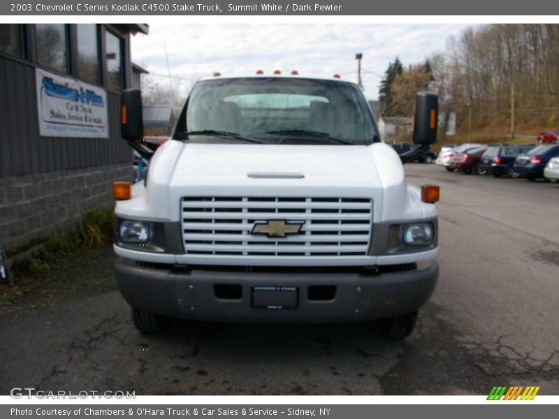 Summit White / Dark Pewter 2003 Chevrolet C Series Kodiak C4500 Stake Truck
