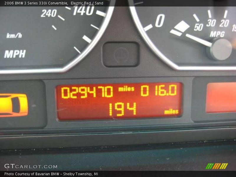 Electric Red / Sand 2006 BMW 3 Series 330i Convertible