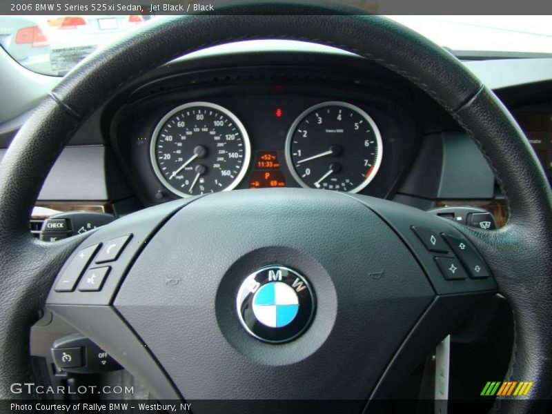 Jet Black / Black 2006 BMW 5 Series 525xi Sedan