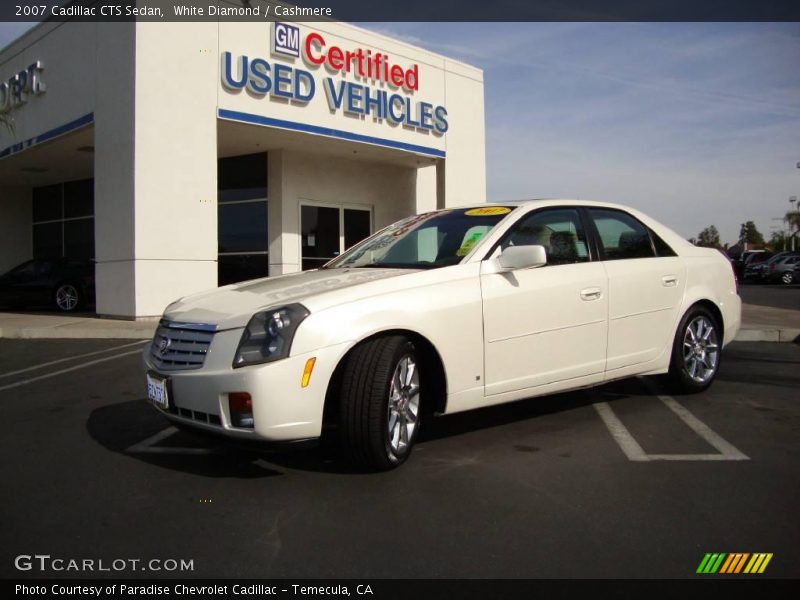 White Diamond / Cashmere 2007 Cadillac CTS Sedan