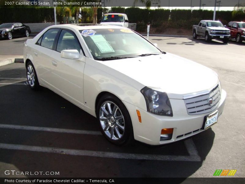 White Diamond / Cashmere 2007 Cadillac CTS Sedan