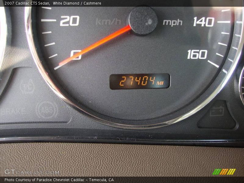 White Diamond / Cashmere 2007 Cadillac CTS Sedan