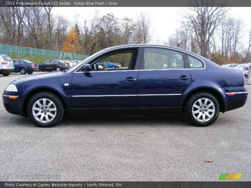 Indigo Blue Pearl / Grey 2003 Volkswagen Passat GLS Sedan