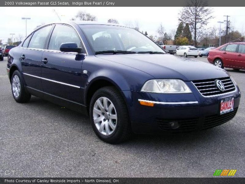 Indigo Blue Pearl / Grey 2003 Volkswagen Passat GLS Sedan