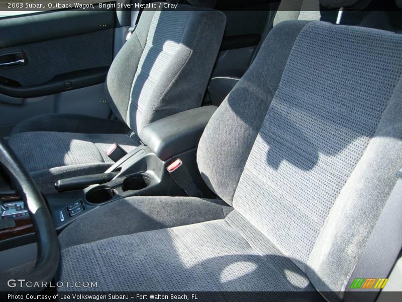 Bright Silver Metallic / Gray 2003 Subaru Outback Wagon