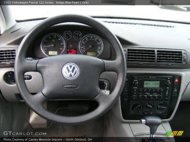 Indigo Blue Pearl / Grey 2003 Volkswagen Passat GLS Sedan