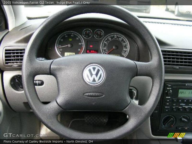 Indigo Blue Pearl / Grey 2003 Volkswagen Passat GLS Sedan