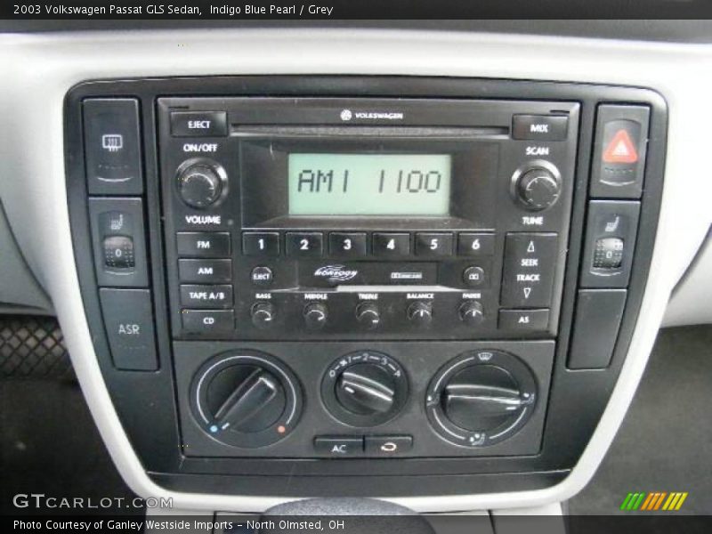 Indigo Blue Pearl / Grey 2003 Volkswagen Passat GLS Sedan