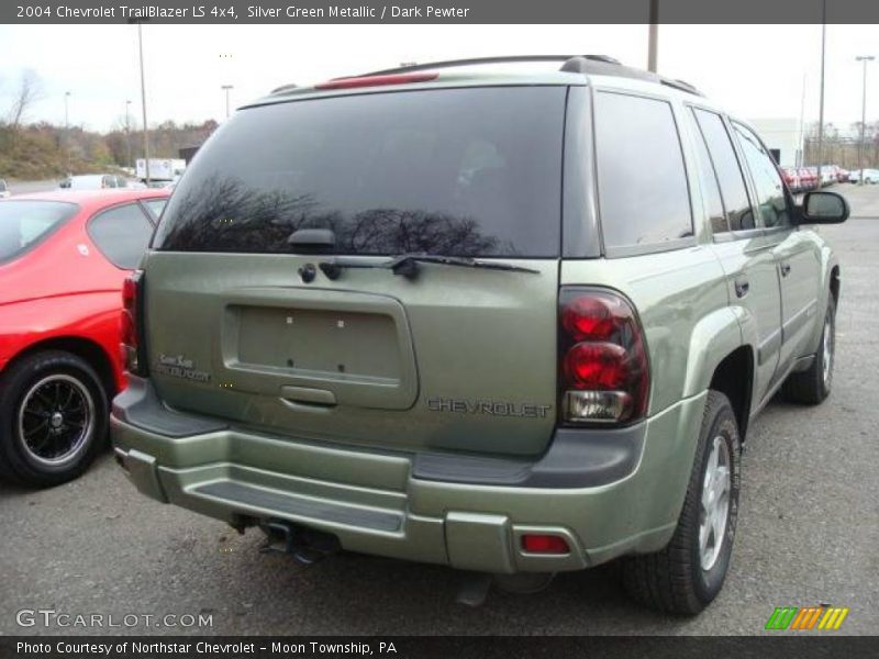 Silver Green Metallic / Dark Pewter 2004 Chevrolet TrailBlazer LS 4x4