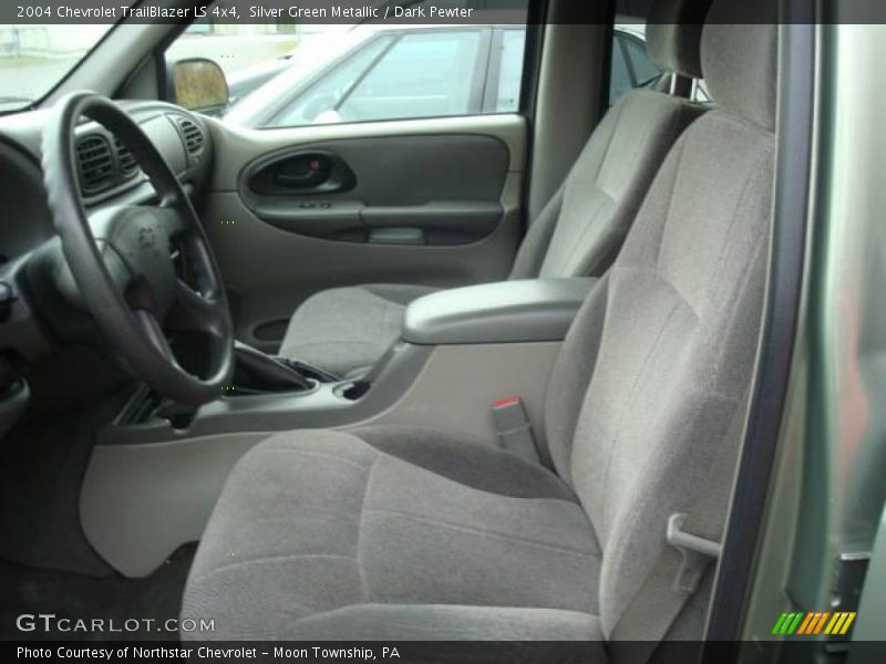 Silver Green Metallic / Dark Pewter 2004 Chevrolet TrailBlazer LS 4x4