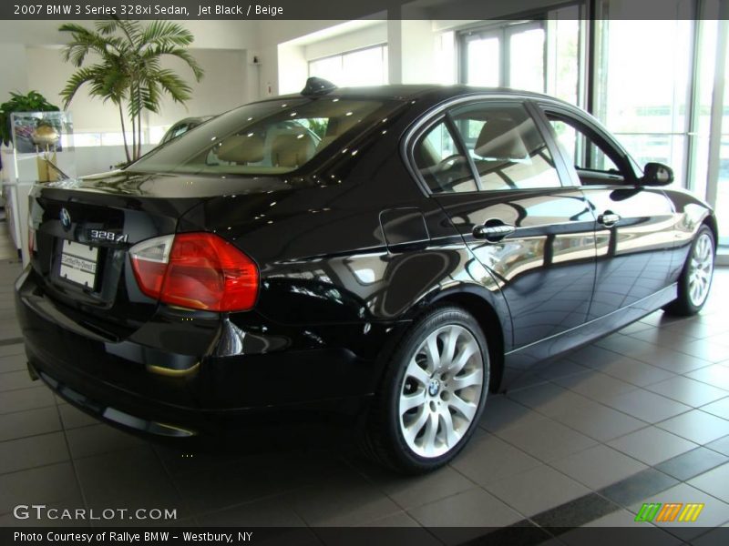 Jet Black / Beige 2007 BMW 3 Series 328xi Sedan