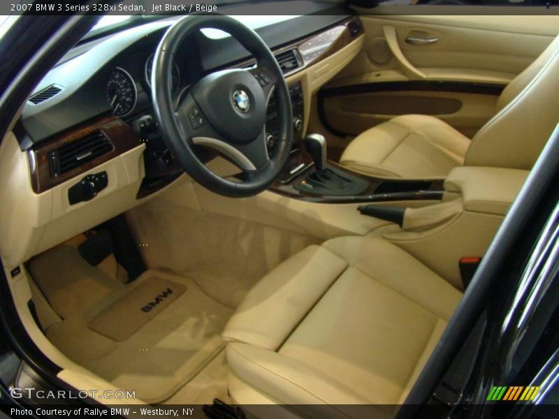 Jet Black / Beige 2007 BMW 3 Series 328xi Sedan