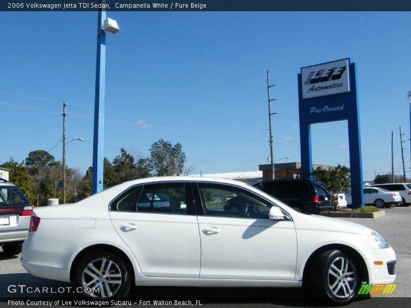 Campanella White / Pure Beige 2006 Volkswagen Jetta TDI Sedan