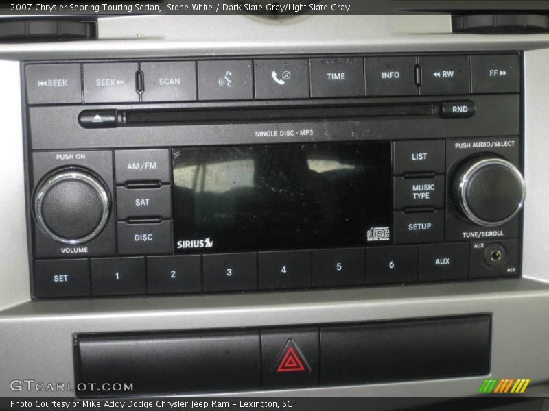 Stone White / Dark Slate Gray/Light Slate Gray 2007 Chrysler Sebring Touring Sedan