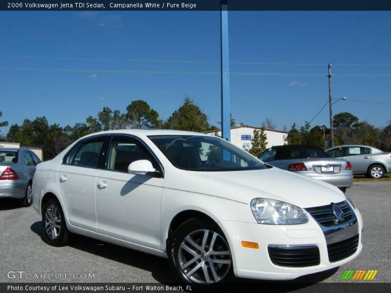 Campanella White / Pure Beige 2006 Volkswagen Jetta TDI Sedan