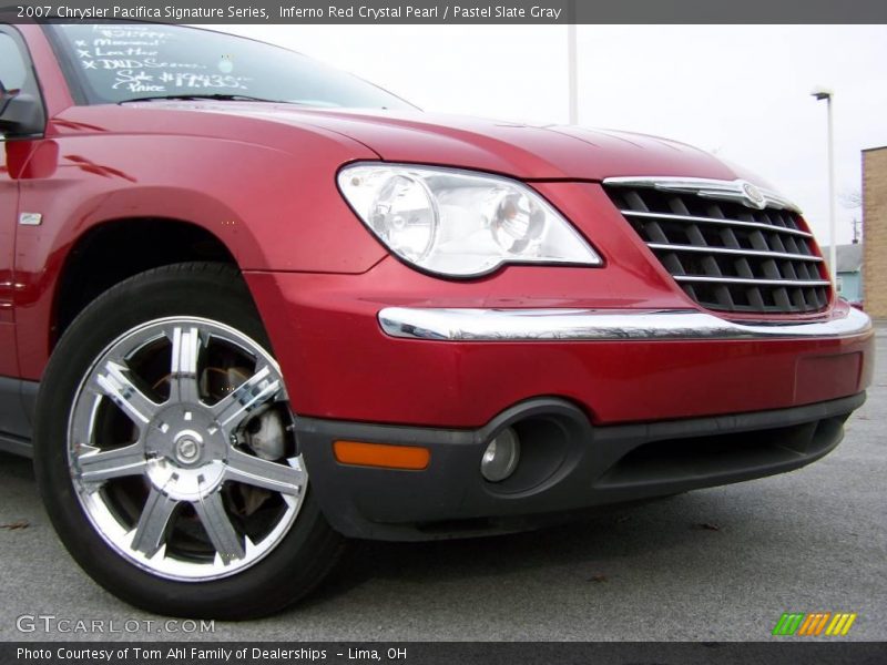 Inferno Red Crystal Pearl / Pastel Slate Gray 2007 Chrysler Pacifica Signature Series