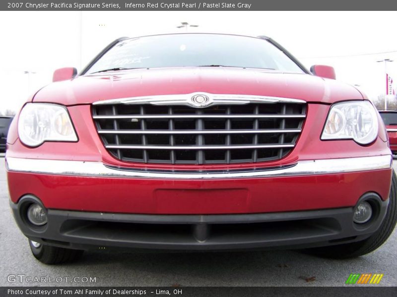 Inferno Red Crystal Pearl / Pastel Slate Gray 2007 Chrysler Pacifica Signature Series