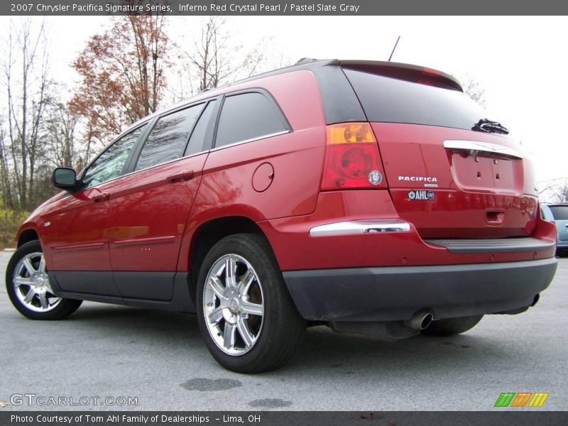 Inferno Red Crystal Pearl / Pastel Slate Gray 2007 Chrysler Pacifica Signature Series
