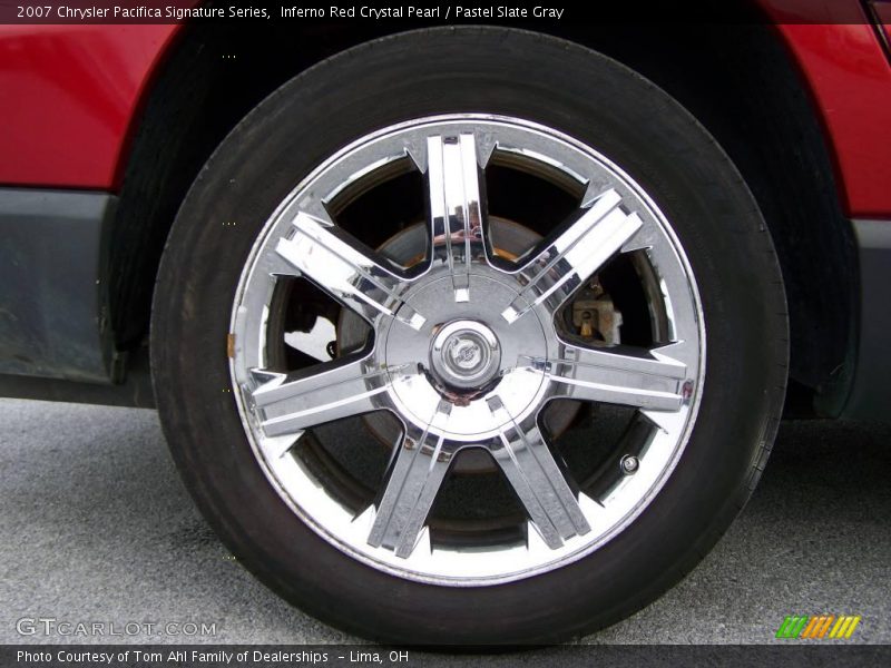 Inferno Red Crystal Pearl / Pastel Slate Gray 2007 Chrysler Pacifica Signature Series