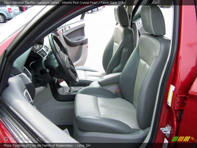 Inferno Red Crystal Pearl / Pastel Slate Gray 2007 Chrysler Pacifica Signature Series