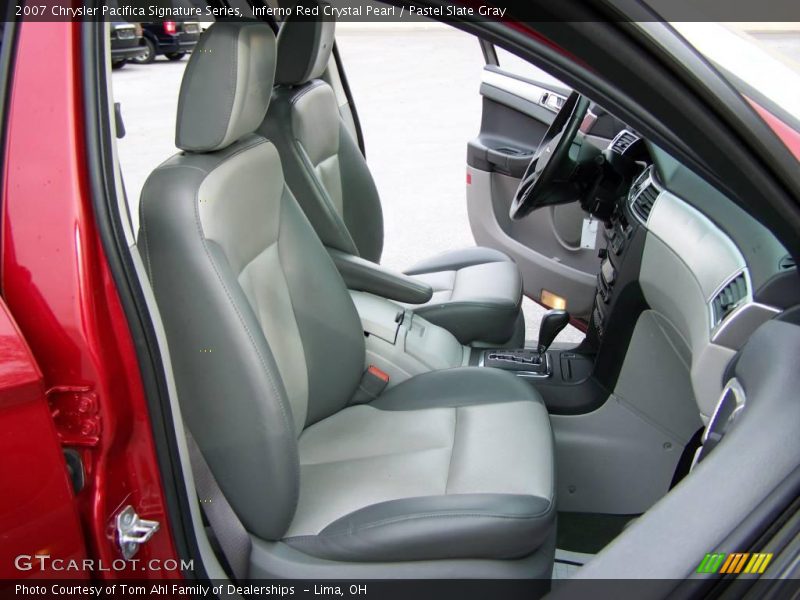 Inferno Red Crystal Pearl / Pastel Slate Gray 2007 Chrysler Pacifica Signature Series