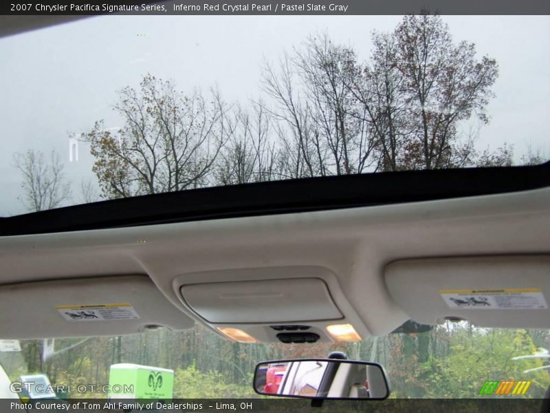 Inferno Red Crystal Pearl / Pastel Slate Gray 2007 Chrysler Pacifica Signature Series