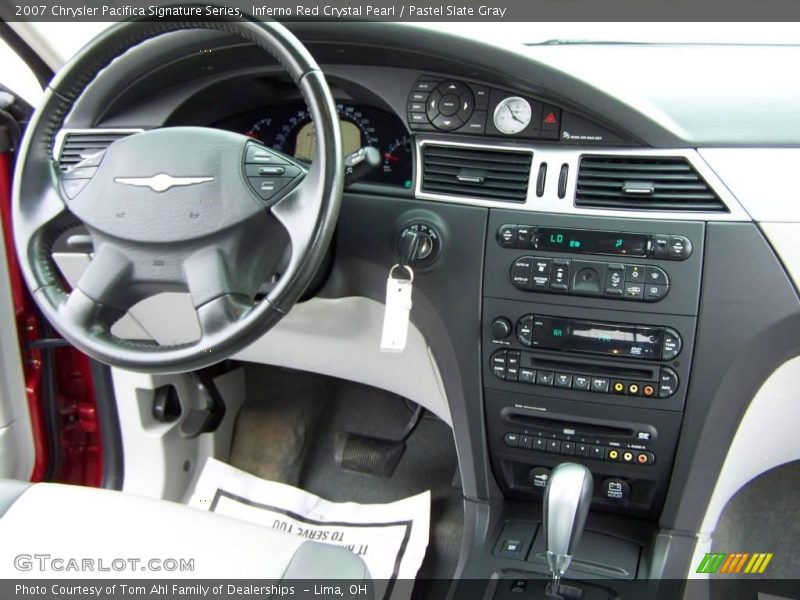 Inferno Red Crystal Pearl / Pastel Slate Gray 2007 Chrysler Pacifica Signature Series