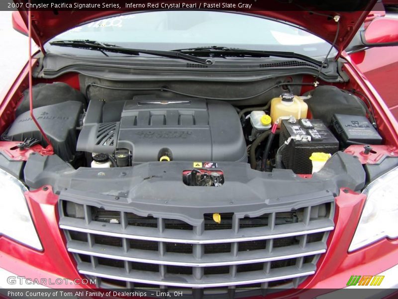 Inferno Red Crystal Pearl / Pastel Slate Gray 2007 Chrysler Pacifica Signature Series
