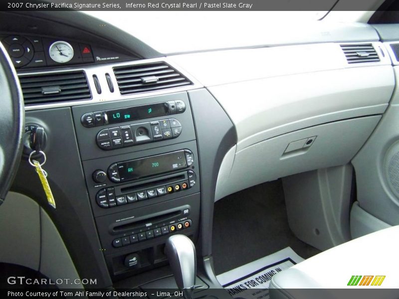 Inferno Red Crystal Pearl / Pastel Slate Gray 2007 Chrysler Pacifica Signature Series