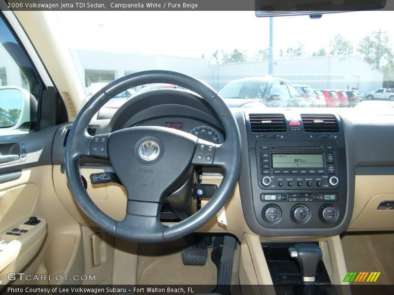 Campanella White / Pure Beige 2006 Volkswagen Jetta TDI Sedan