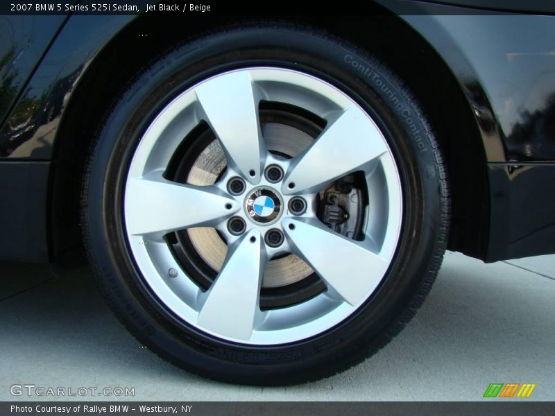 Jet Black / Beige 2007 BMW 5 Series 525i Sedan