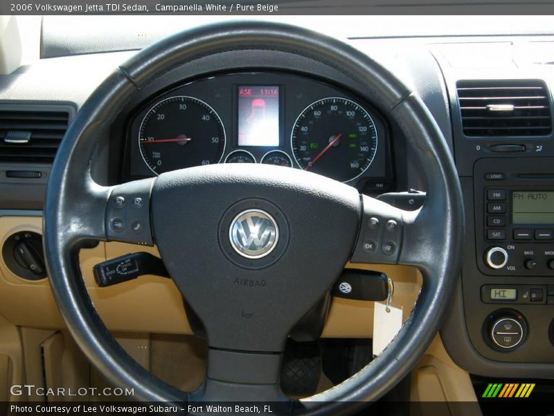 Campanella White / Pure Beige 2006 Volkswagen Jetta TDI Sedan