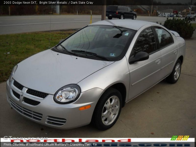 Bright Silver Metallic / Dark Slate Gray 2003 Dodge Neon SXT