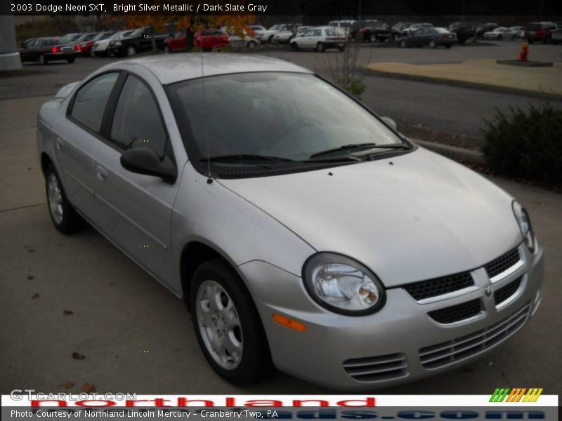 Bright Silver Metallic / Dark Slate Gray 2003 Dodge Neon SXT
