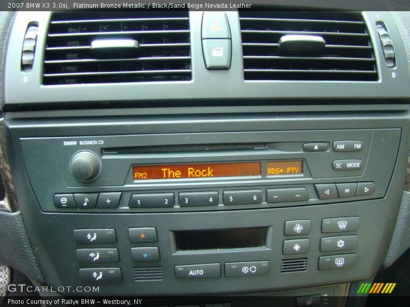 Platinum Bronze Metallic / Black/Sand Beige Nevada Leather 2007 BMW X3 3.0si