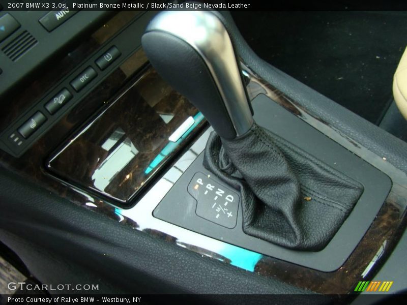 Platinum Bronze Metallic / Black/Sand Beige Nevada Leather 2007 BMW X3 3.0si