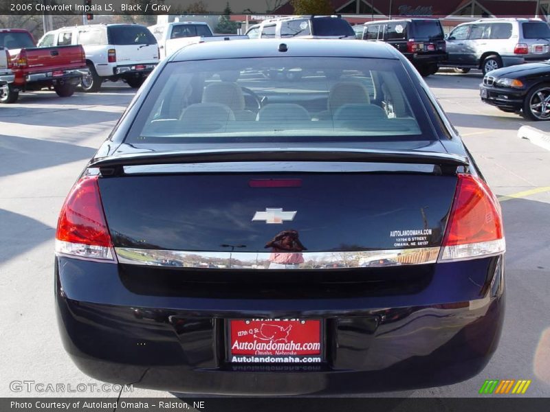Black / Gray 2006 Chevrolet Impala LS
