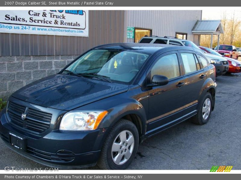 Steel Blue Metallic / Pastel Slate Gray 2007 Dodge Caliber SE