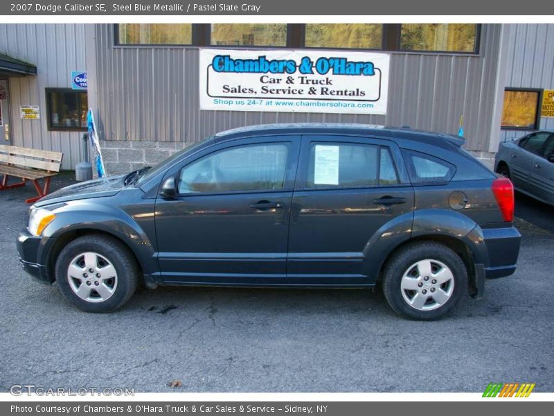 Steel Blue Metallic / Pastel Slate Gray 2007 Dodge Caliber SE