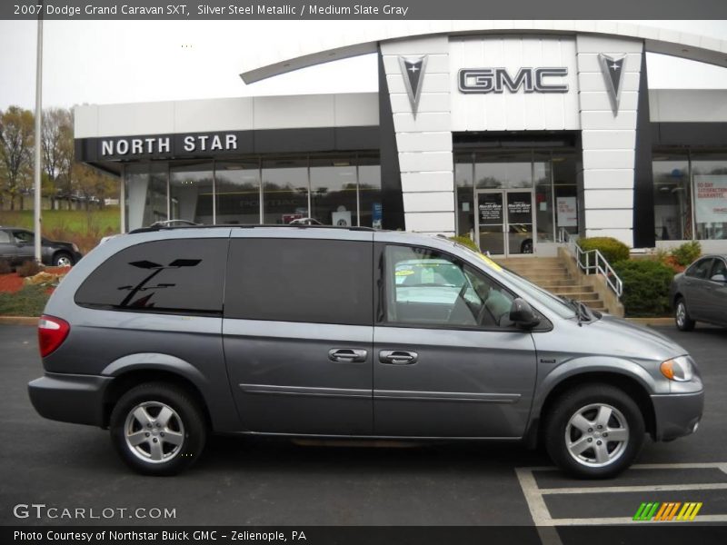 Silver Steel Metallic / Medium Slate Gray 2007 Dodge Grand Caravan SXT