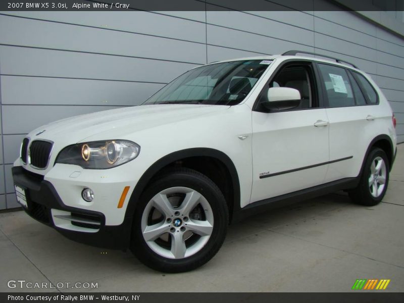 Alpine White / Gray 2007 BMW X5 3.0si