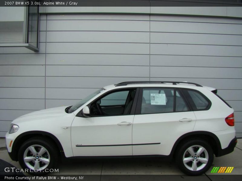 Alpine White / Gray 2007 BMW X5 3.0si
