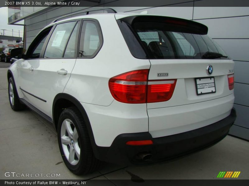 Alpine White / Gray 2007 BMW X5 3.0si