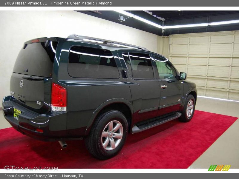 Timberline Green Metallic / Almond 2009 Nissan Armada SE