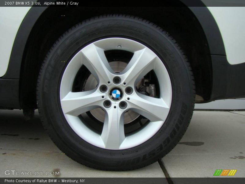 Alpine White / Gray 2007 BMW X5 3.0si