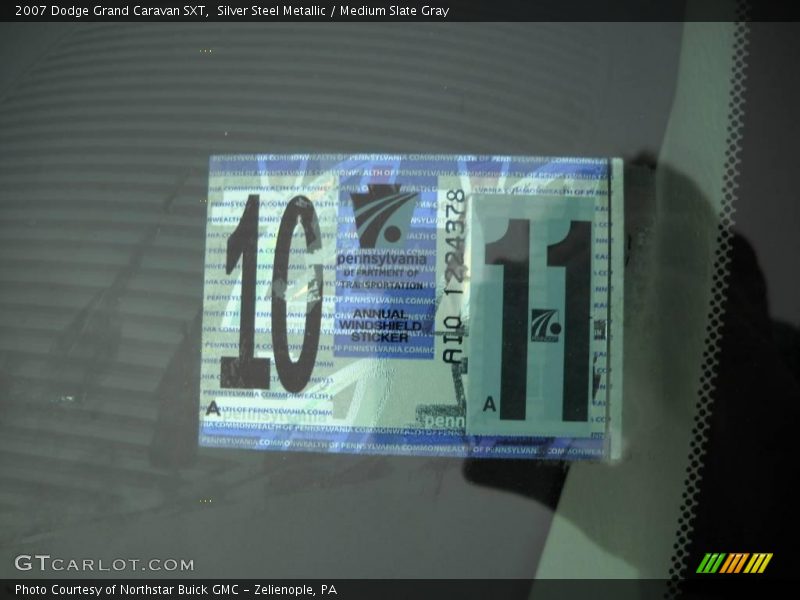 Silver Steel Metallic / Medium Slate Gray 2007 Dodge Grand Caravan SXT
